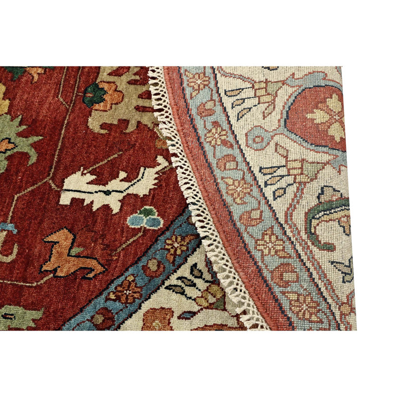 Hand Knotted Wool Oriental Area Rug, Round 10'