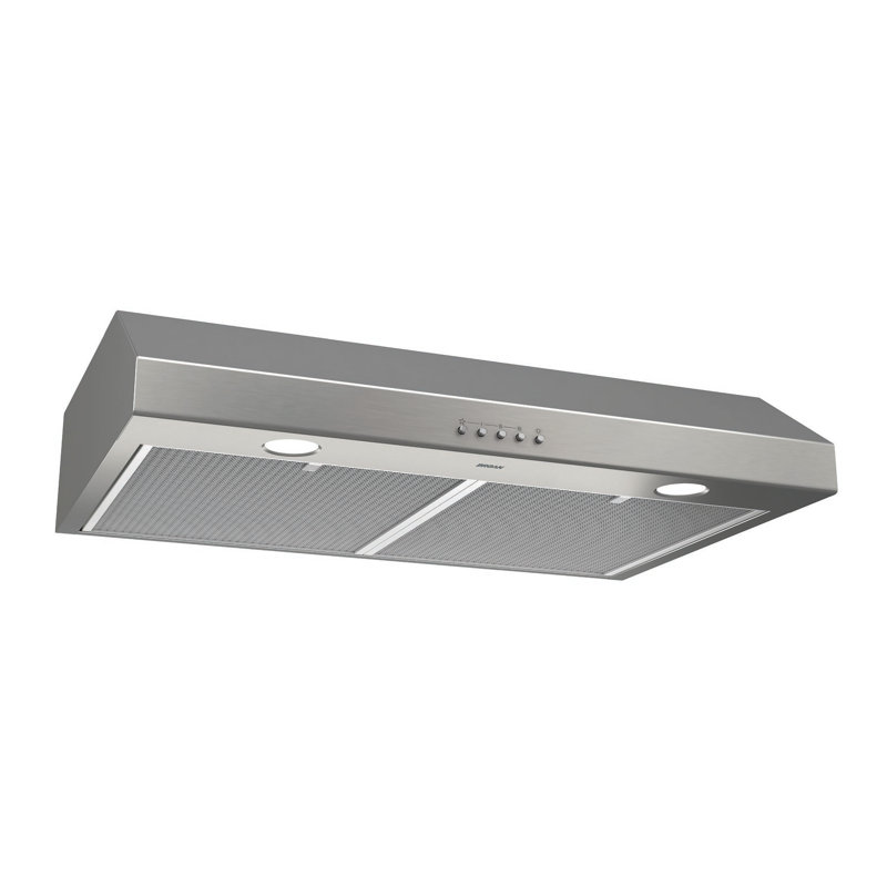 Broan 30" Stainless Steel Convertible Under Cabinet Range Hood with LED Lights