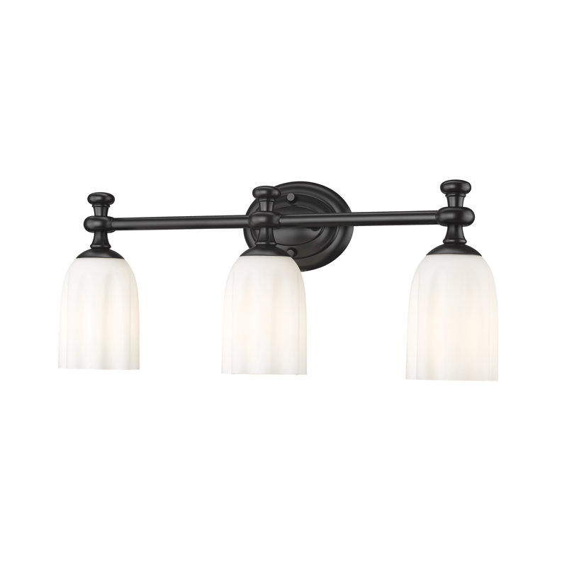 Amrutha 3 Light Vanity, Matte Black