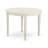 5 Piece Dinette Set for 4 Includes a Round Kitchen Table and 4 Linen Fabric Upholstered Dining Chairs, 42x42 Inch, Linen White-633372876-607392014