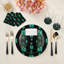 Serviettes de table en satin de coton Gem Emeralds-124988392