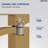 Waterfall Single Hole Bathroom Faucet, Single Handle Sink Faucet with Drain Assembly-124462312