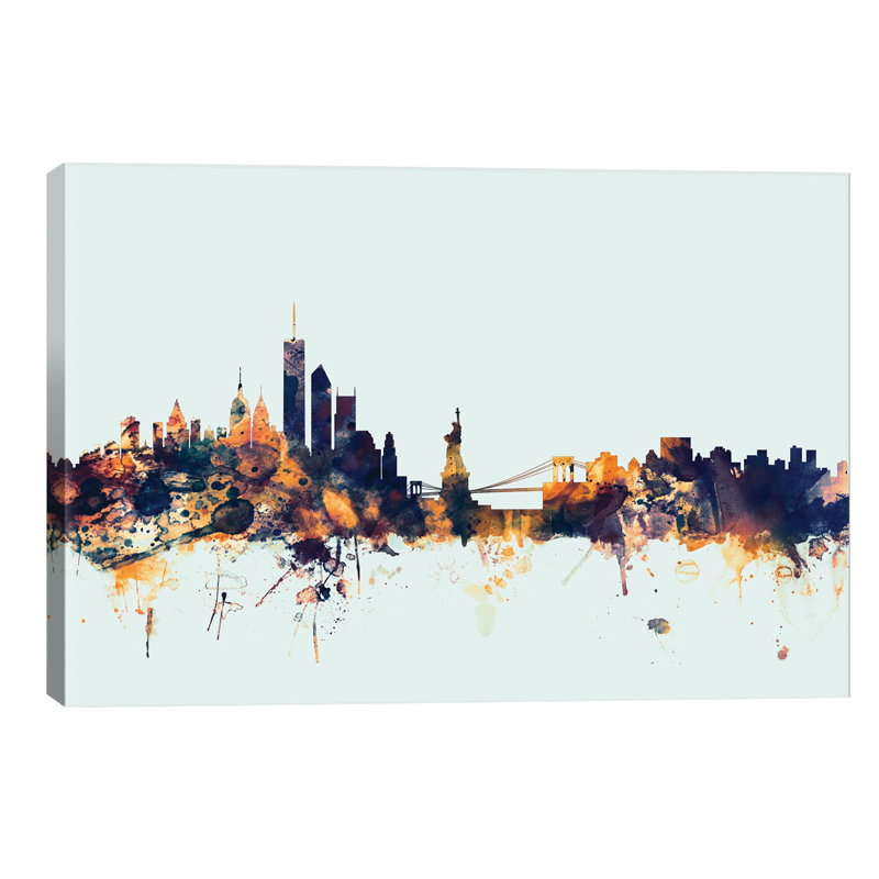 New York City, New York, USA I by Michael Tompsett - No Frame Painting on Canvas, 152.5 cm H x 101.5 cm W