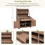 Banc de jardin, poste de travail avec tablette de rangement, tiroir et armoire-362136538
