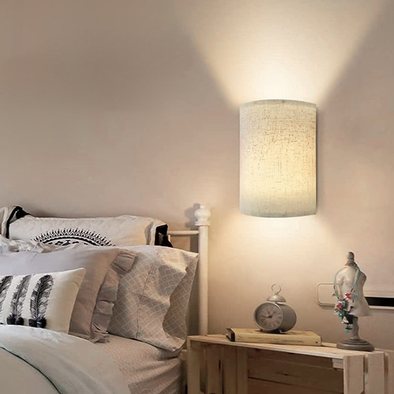 Devynne Wall Sconces 16 RGB Color Changing Brighter LED Bedroom Lamp with Remote Control