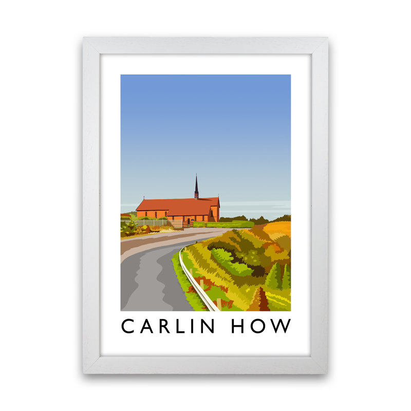 Carlin How Portrait 1 Piece Wall Art, 88cm H x 64cm W x 3cm D, White Framed