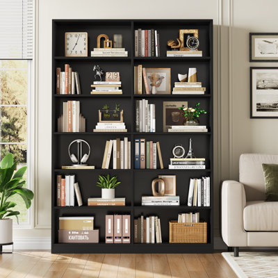 Bibliothèque standard à 6 niveaux H 74,3 "x l 47,2" Geng