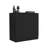 Dresser With 2-Door And Single Drawer, Black