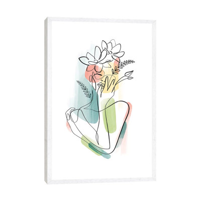 Flowerhead Femme No. 2 by Dane Khy - Print on Canvas