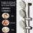 12 Inch Slide Bar Shower System,round Shower Sets Complete Rain Shower Head And 3-spray Handheld Combo,wall Mounted-105706883