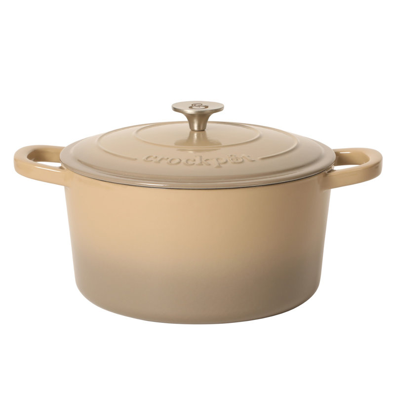 Cocotte en fonte Crock-Pot Artisan, 5 pte, Dégradé taupe