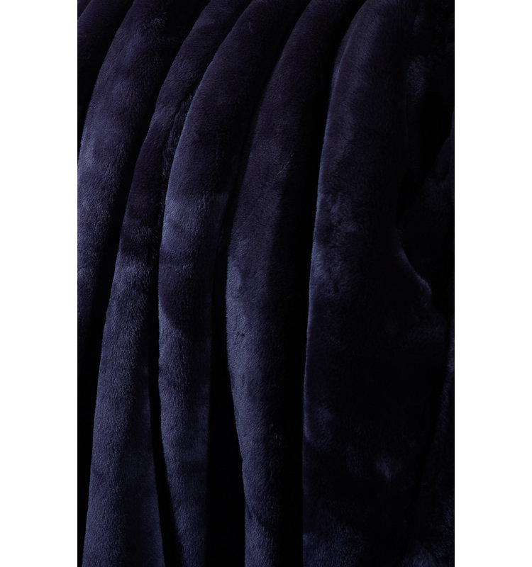  Jeté velouté, Bleu de cobalt
