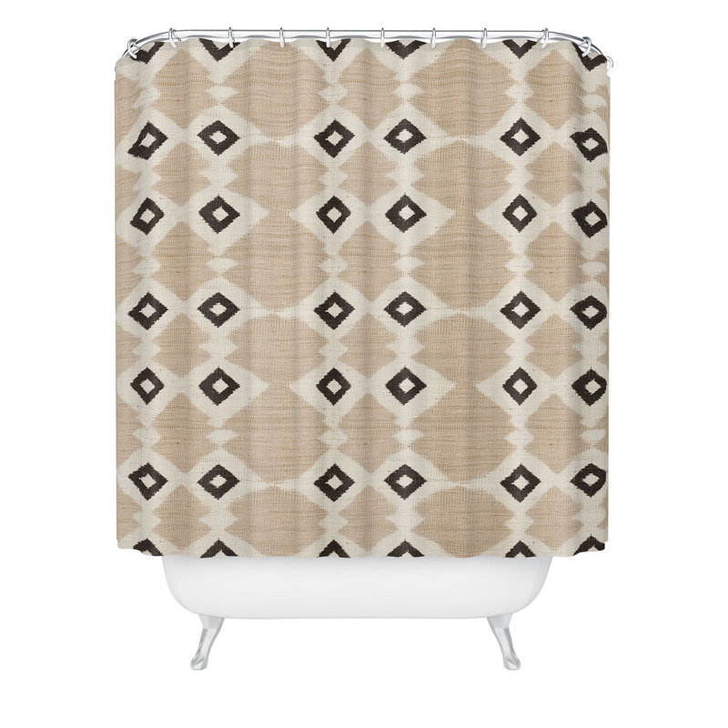 Rideau de douche Ninola Design, Géométrique beige