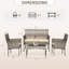 Ensemble de conversation avec canapé et coussins 4 pièces Jahvari-1752009445