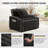 36.04" Convertible Sleeper Chair Sofa Bed Adjustable Pull Out Sleeper Chair Bed-1107863017