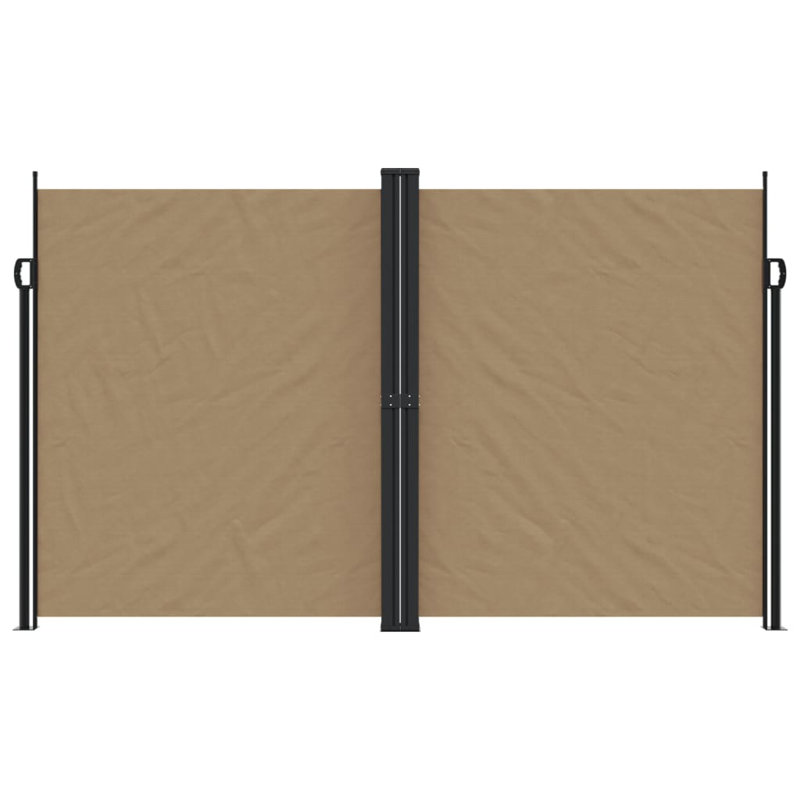 Auvent latéral rétractable Vidaxl anthracite, H 78,7 po x l 472,4 po, Taupe