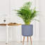 Ribbed Cylinder Planter with Feet-1753896811-1753896806