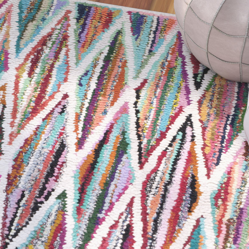 Tapis géométrique performance touffeté à la main Anaheim, Rectangle 2 pi 3 po x 3 pi 9 po