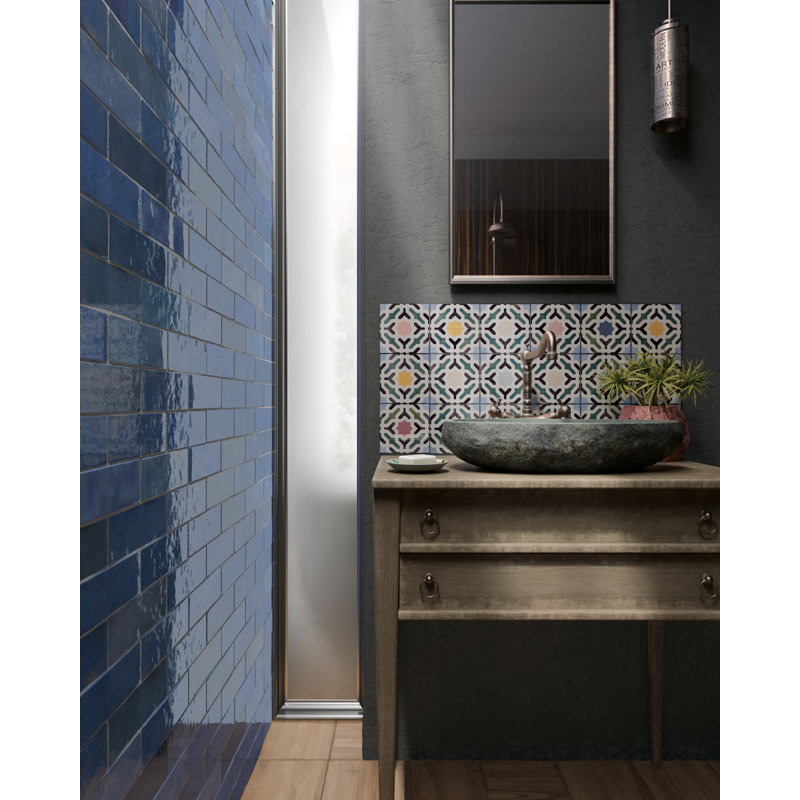 Cloe Ceramic Tile, Blue