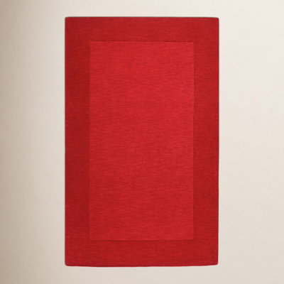 Dolma Red Scarlet Hand-Loomed Wool Rug
