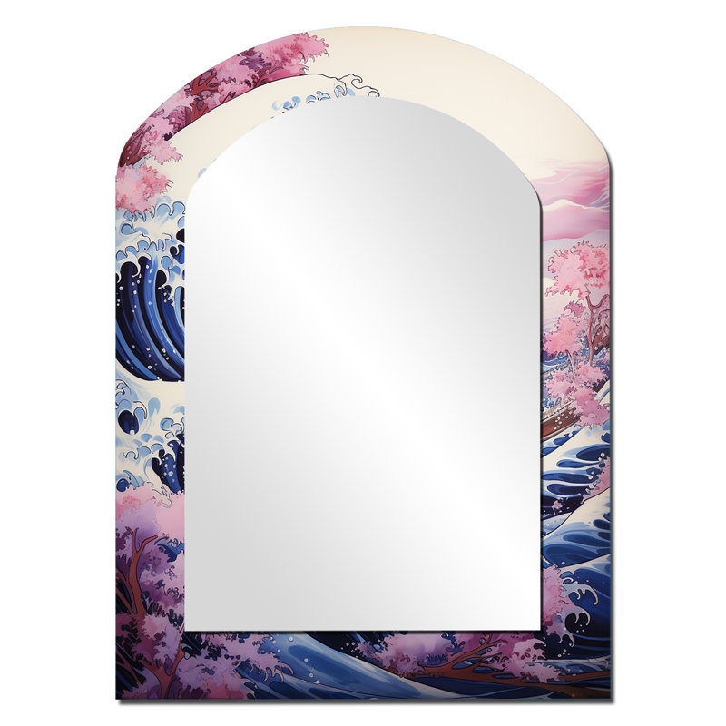 Chef-d'œuvre le grand mauve de Kanagawa II, 34 po x 25 po