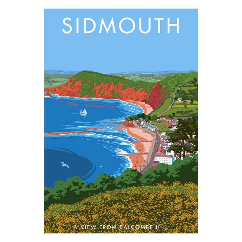 Sidmouth by Stephen Millership - Print, No Frame, 50cm H x 40cm W x 1cm D