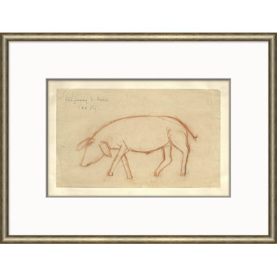 Sketch Series " At The Zoo Sketch Series - Sepia Pig " by Soicher Marin Archives