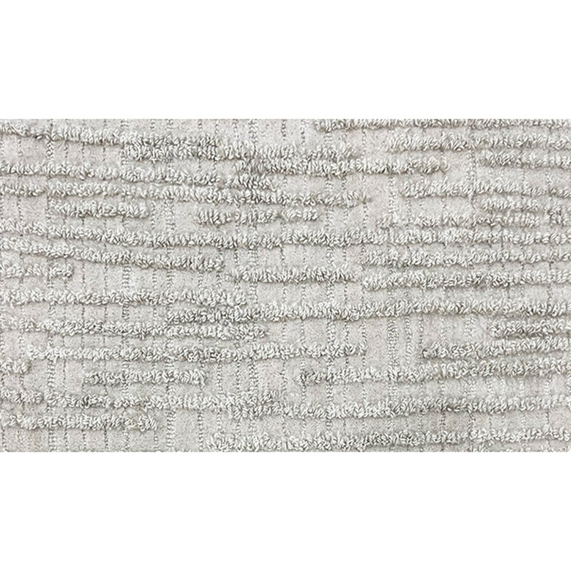 Tapis gris noué à la main, Carré 2 pi
