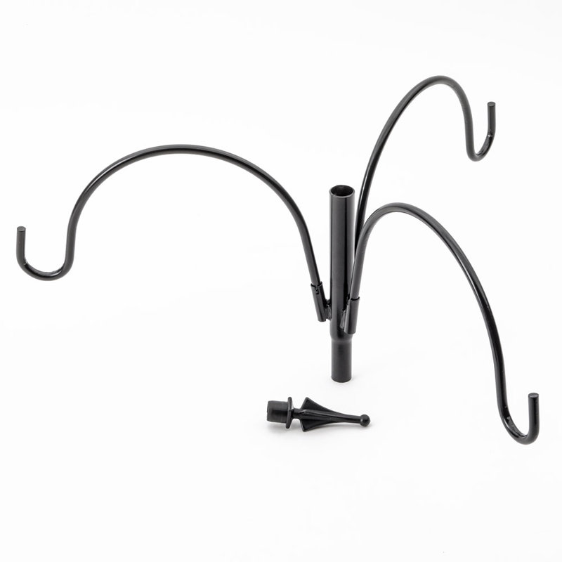 Erva 3 Arm Complete Bird Feeder Pole Set with Squirrel Baffle