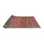 Tapis de zone rouge/gris contemporaine-1215451450