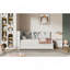 Twin Size Wood Daybed With Storage Shelves, USB And Trundle, White