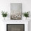«Neutral White Blossom Field», impression sur toile - décor floral rustique doux pour le salon ou la chambre à coucher