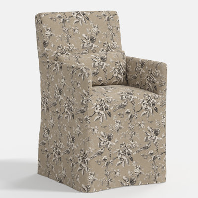 Lindy Slipcovered Arm Dining Chair