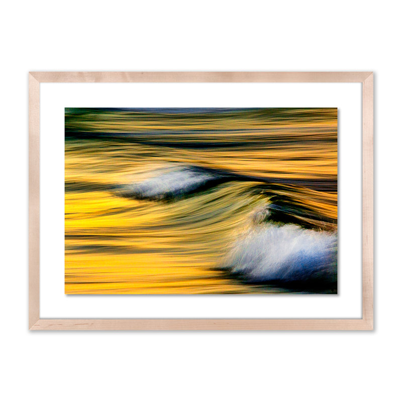 Rollin In Print by Geoffrey Baris, 18" H x 24" W x 1.5" D, Natural