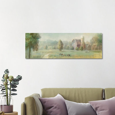 Tranquil Farm by Danhui Nai - Panoramic Print on Canvas
