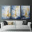 Série Sea and Shore Cxxviii - ensemble de toiles tendues avec châssis Premium - prêt à être accroché-918479500