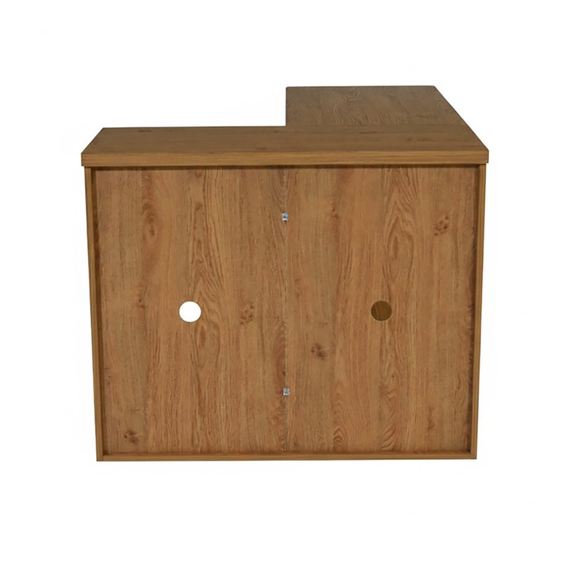 Hollice L-Shaped Writing Desk, Montana Oak