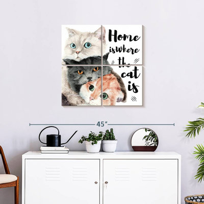 Plaque murale Kema Home Cats
