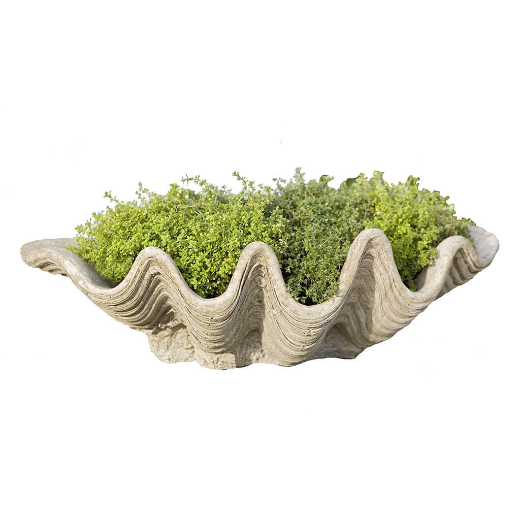 Handmade Pot Planter, Aged Limestone