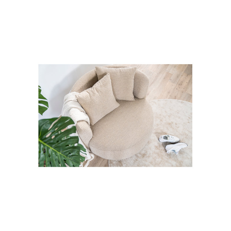 Chaise d'appoint Louis, Tissu beige