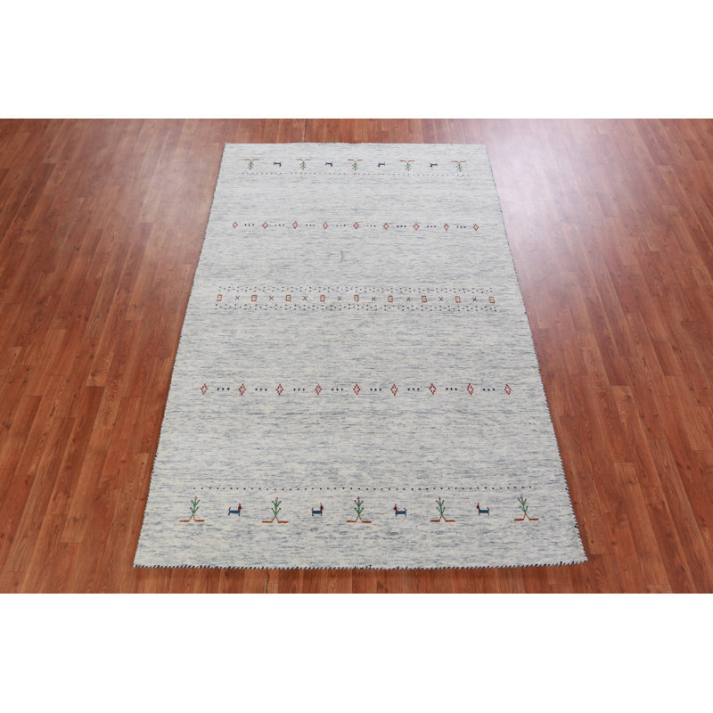 Tapis oriental tribal Gabbeh 5 x 8