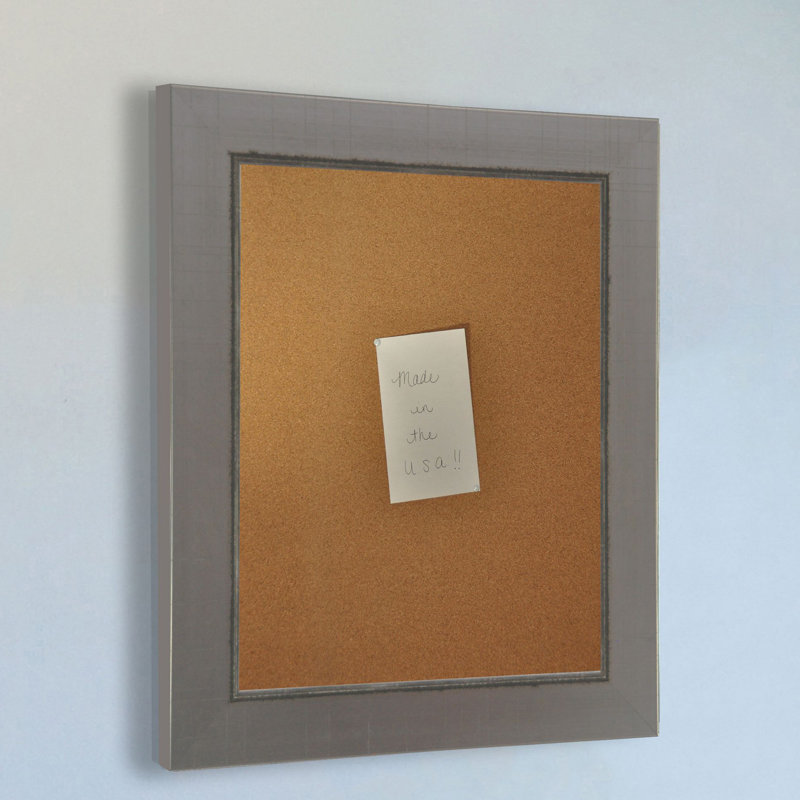 Linlin Wall Cork Bulletin Board, 2' 5" H x 2' 5" W