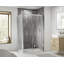Pacific 1850mm H Single Added Framed Shower Door with Clear Glass-807794010