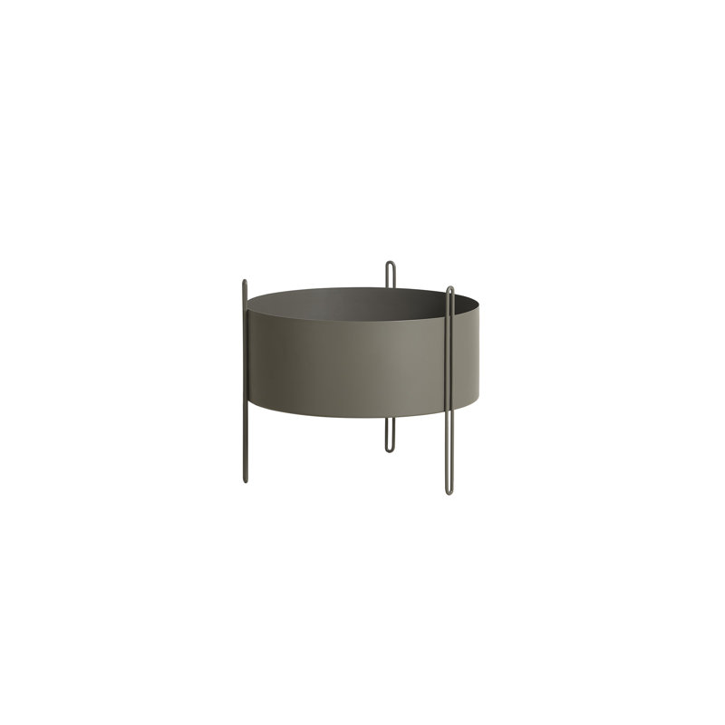 Pidestall Planter (Small), 21.70'' H x 15.70'' W x 15.70'' D, Taupe