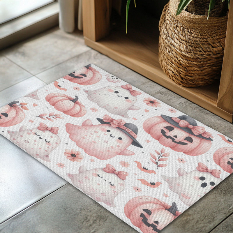 Tapis tressé Boo & Gourd Fest, Rectangulaire 3 pi x 5 pi