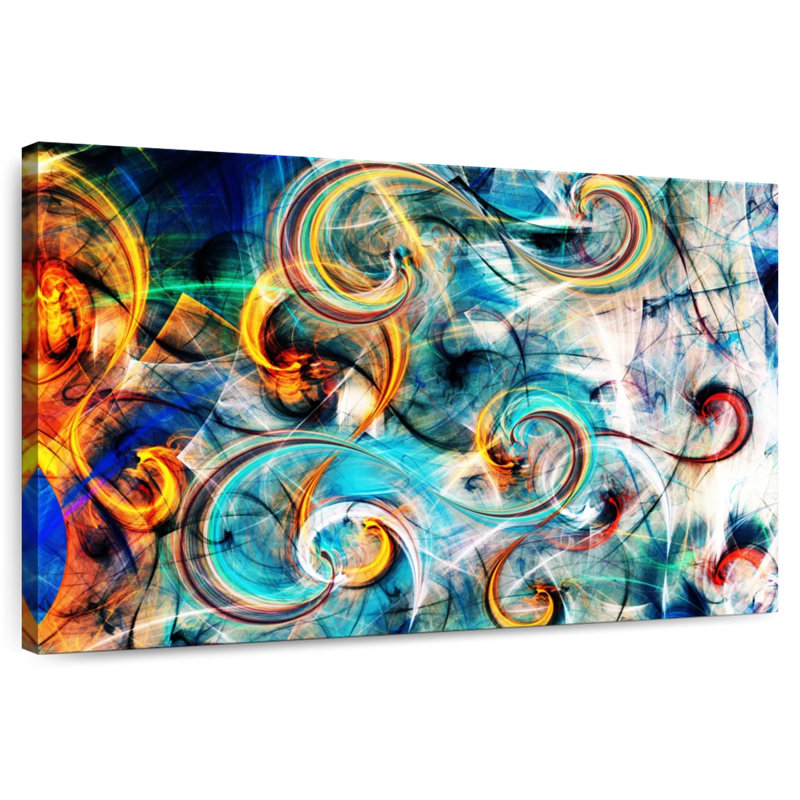 Avery Light Curves Abstract, 16" H x 24" W