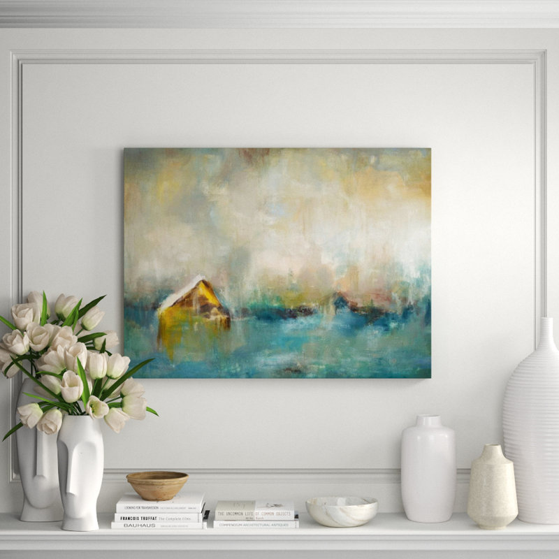 Fading Barn III Painting by Beverly Fuller, Glass Coat, 30" H x 40" W x 1.5" D