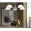 Lustre 5 lumières breton en nickel brossé-123223210
