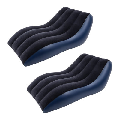 Lot de 2 fauteuils gonflables portatifs avec pompe à air