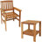 Sibyl 3-Piece Meranti Wood Patio Conversation Set